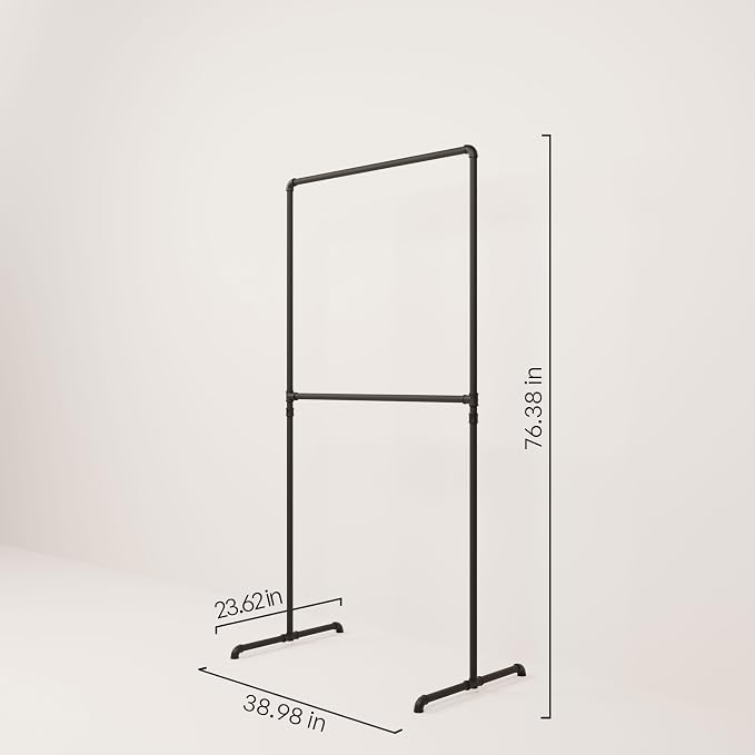 pamo Industrial Pipe Clothing Rack - Image 2