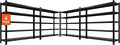 48.2" W Garage Shelving 3000LBS Storage Shelves Heavy Duty Garage Storage by Howzone