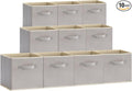 Lifewit 10 Packs Storage Cubes, 11 Inch Cube Storage Bins, Foldable Fabric Bins by Lifewit