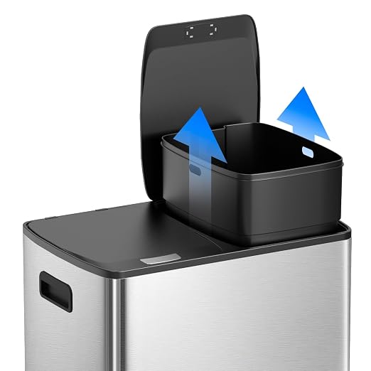 KUK 60 Liter / 16 Gallon Dual Trash Can - Image 6