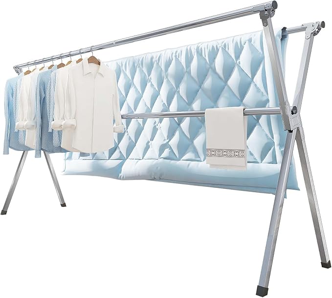 Clothes Drying Rack 63 Inches Folding Indoor Outdoor, Drying Rack Clothing by DiscovertheEleganceofAir-drying
