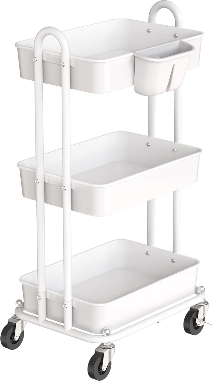 Simple Houseware 3-Tier Multifunctional Rolling Utility Cart by SimpleHouseware