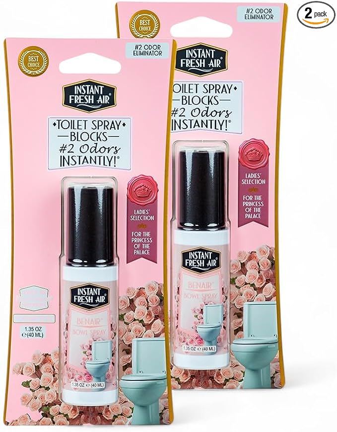 2-Pack: Superior Toilet Spray for Women by INSTANTFRESHAIR
