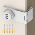 90 Degree 3-Digit Combination Cabinet Lock, Zinc Alloy Keyless Folding Hasp by BiceNoning