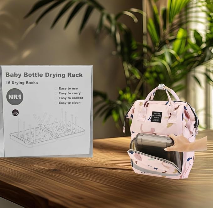 Travel Bottle Drying Rack Space Saving, Foldable Bottle Drain Rack - Image 9