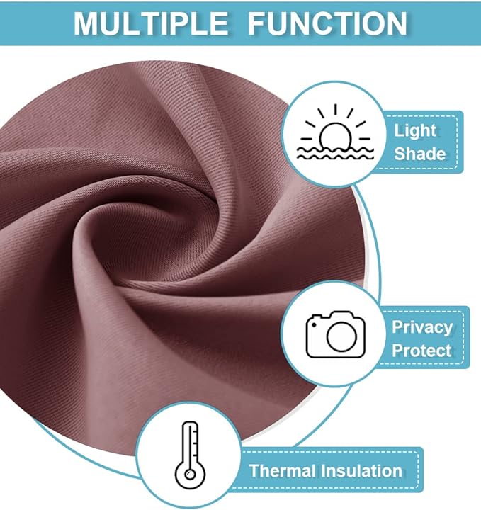 RYB HOME Living Room Curtains Blackout - Image 5