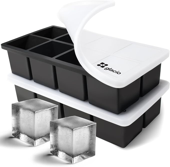 glacio Ice Cube Molds – 2-Pack Silicone Trays by glacio