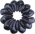 CRAFTSMAN GOLF 12pcs or 1pc Thick Synthetic Leather Golf Iron Head Covers Set by CRAFTSMANGOLF