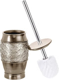 Creative Scents Dublin Silver Toilet Brush Set by CreativeScents
