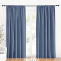 RYB HOME Blue Blackout Curtains 70 inch Width by RYBHOME