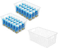 Wire Storage Baskets, Upright Freezer Organizer Bins by Unknown