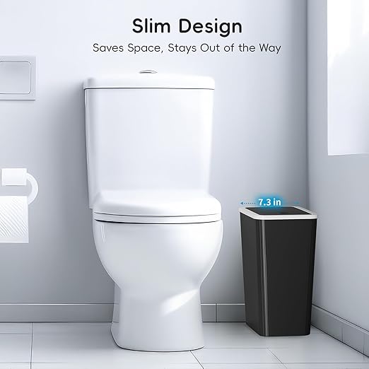 Small Trash Can, 3 Pack 4 Gallons Bathroom Garbage Can - Image 4