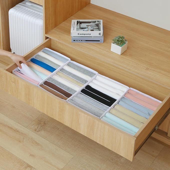 Qozary 4 Pack Drawer Organizers - Image 4