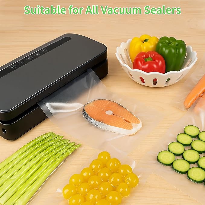 MakMeFre 8” x 150’ Vacuum Sealer Bags Rolls - Image 2