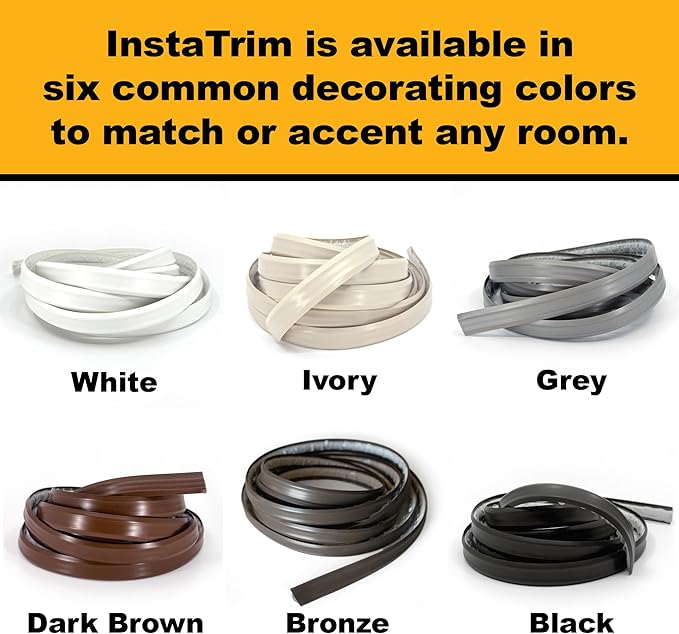 InstaTrim Bronze New & Improved Caulk Trim, 3/4" by 10 ft, Water-Resistant - Image 6