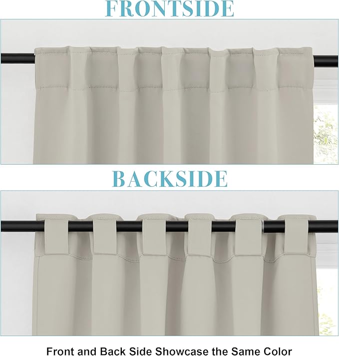 RYB HOME Blackout Curtains for Bedroom, Window Shades Thermal Insulating - Image 5
