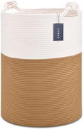 COMSE Extra Large Blanket Basket, Tall Woven Storage Basket, Nursery Hamper by COMSE