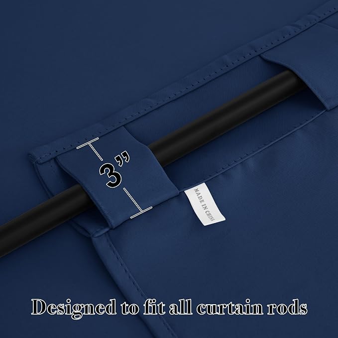 RYB HOME Small Window Curtains Blackout, Privacy Thermal Insulating Drapes - Image 4