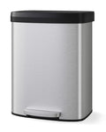 16 Gallon Trash Can, Stainless Steel Kitchen Garbage Can, Recycling or Waste Bin by Fasyou