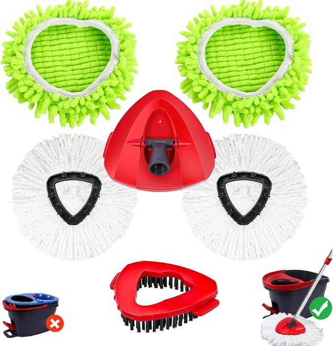 Wa.IE JiemiMicrofiber Spin Mop Refills Head Compatible by WaIEJiemiHome