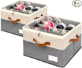 Shoe Organizer for Closet, Foldable Shoe Storage Bins by RONCHIL