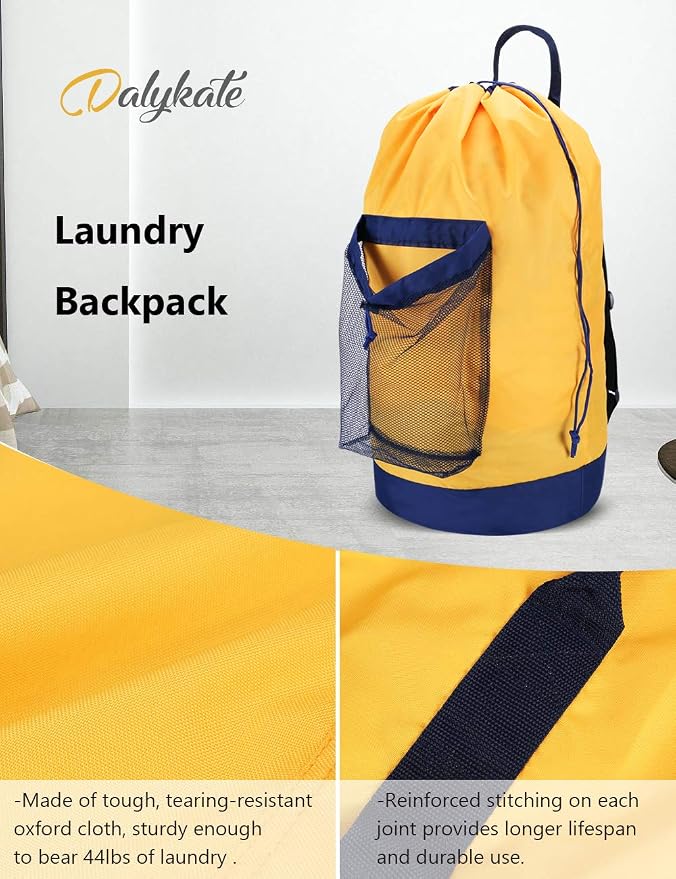 Dalykate Backpack Laundry Bag, Laundry Backpack - Image 5