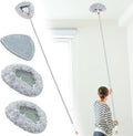 Wall Cleaner Mop with 82" Long Handled Baseboard Cleaner Tool with 3 by TrueYee