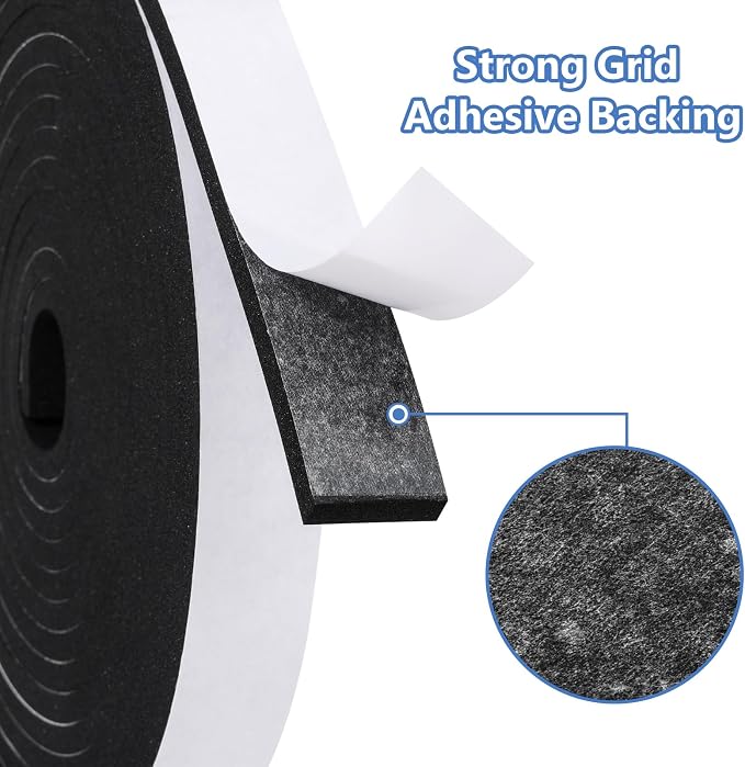 Weather Stripping Door Seal Strip- 1/2 Inch X 2/5 Inch X 13Feet, Strong Adhesive - Image 3