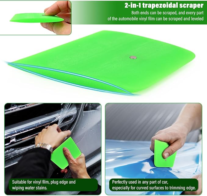 NEWISHTOOL 6 Pcs Magnetic PPF Squeegee Window Tint Tools Auto Car Paint - Image 6