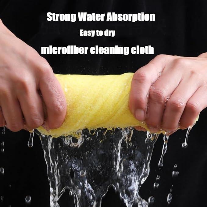 Bamboo Microfiber Cleaning Cloth-8Pcs Kitchen Wash Cloths, Wood Fiber Window - Image 6