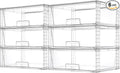 Vtopmart 6 Pack Large Stackable Storage Drawers, Easily Assemble Acrylic by Vtopmart