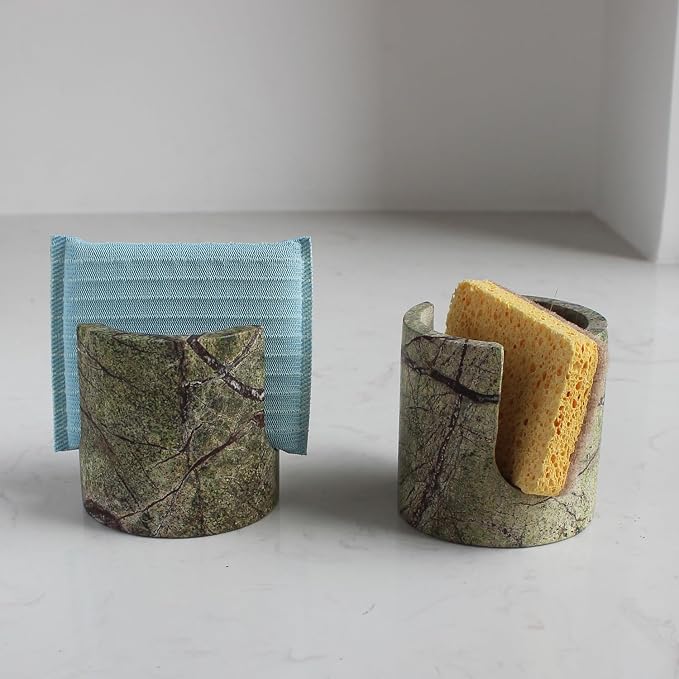 Natural Green Marble Sponge Holder - Image 5