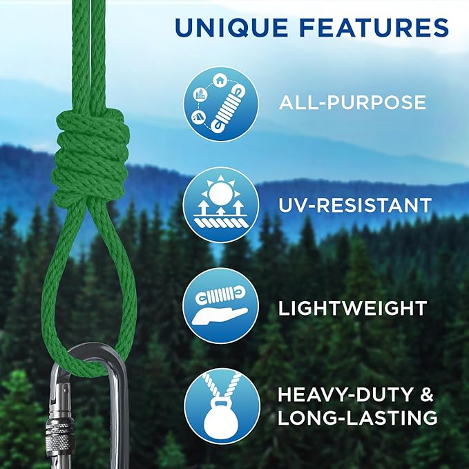 TECEUM Cotton Rope 3/16” – 50 FT – Strong All-Purpose Braided Rope – Natural - Image 4