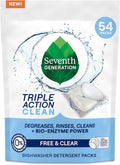 Seventh Generation Triple Action Clean Automatic Dishwasher Detergent Packs by SeventhGeneration