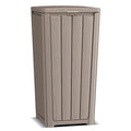 EasyUp Outdoor Trash Can with Lid, Waterproof and Sunscreen Resin Garbage Cans by EASYUP