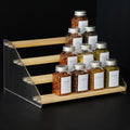 nianfeng Tiered Spice Rack, 4-Tier Spice Pantry Kitchen Cabinet Organizer by nianfeng