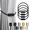 4 Pack Strong Magnetic Curtain Tiebacks Outdoor Elegant Decorative Tie Backs by CurtainTiebacks