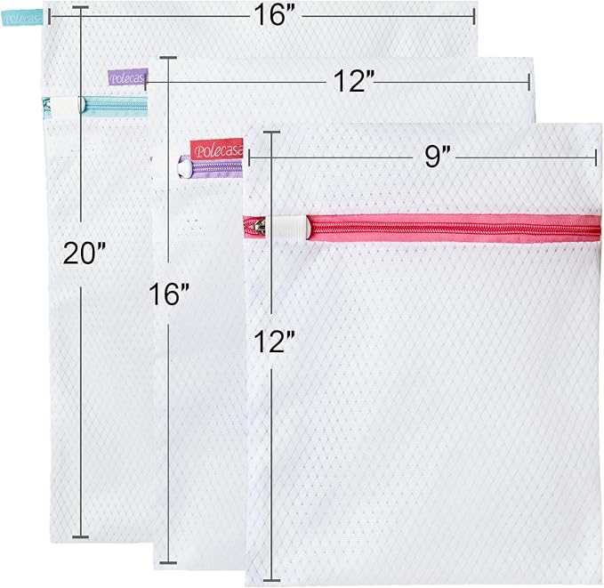 Polecasa 3Pcs Extra Durable 125g Diamond Mesh Laundry Bags - Image 5