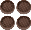 2X2 Round Rubber Caster Cups, Non Slip Furniture Pads, Anti-Slip Gripper by VOCOMO