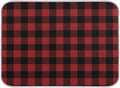 Red and Black Buffalo Plaid Dish Drying Mat 16x18 by Wamika