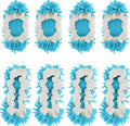 8 Pcs Mop Slippers Socks Floor Cleaning, Microfiber Shoe Covers dust Washable by WellMall
