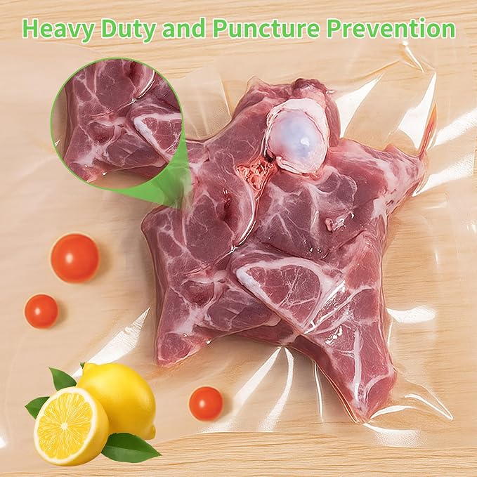 MakMeFre100 Count Vacuum Sealer Bags 50 of Each Size 50 Quart 8"X12"and 50 - Image 4