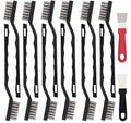 12 Pcs Mini Stainless Steel Wire Brush Set, Wire Scratch Brush by Unknown