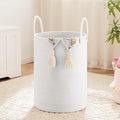 Laundry Basket, Woven Cotton Rope Laundry Hamper, 80L by Artfeel