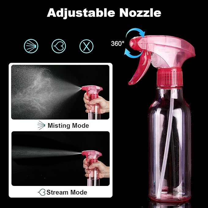 Cosywell Plastic Spray Bottles 8.8oz/260ml 2 Pack Empty Spray Bottle - Image 4