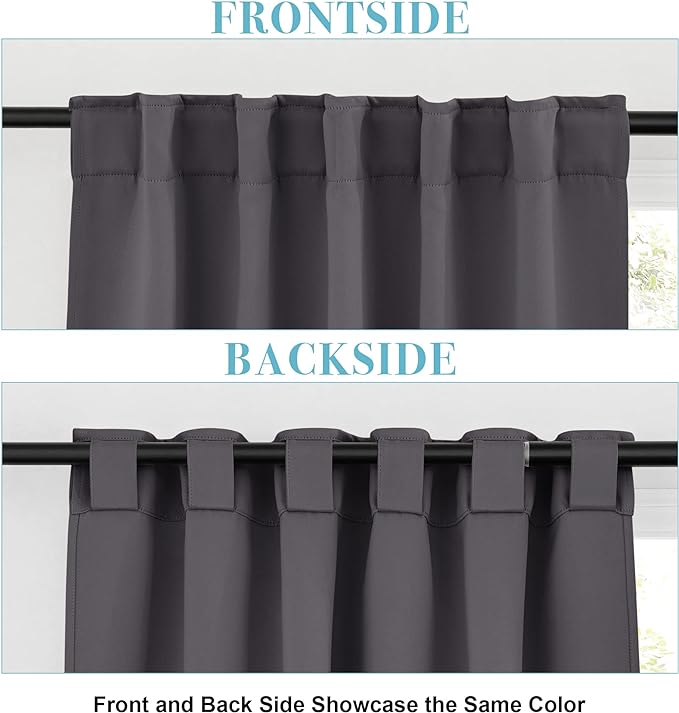 RYB HOME Bathroom Curtains Blackout - Image 3