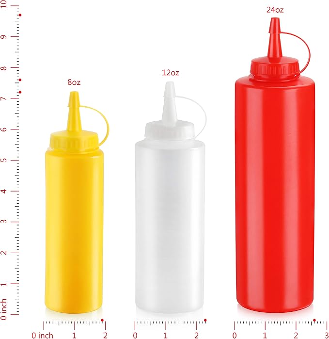 New Star Foodservice 26313 Squeeze Bottles, 12 oz - Image 3