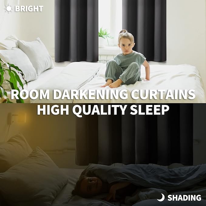 BGment Small Blackout Curtains 36 Inch Length - Image 3