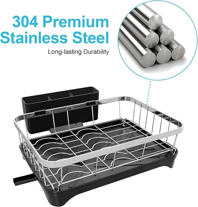 Dish Drying Rack 304 Stainless Steel Dish Rack - Image 4