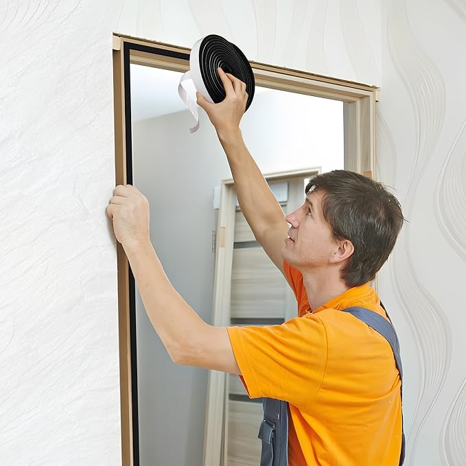 Weather Stripping Door Seal Strip- 1/2 Inch X 2/5 Inch X 13Feet, Strong Adhesive - Image 7